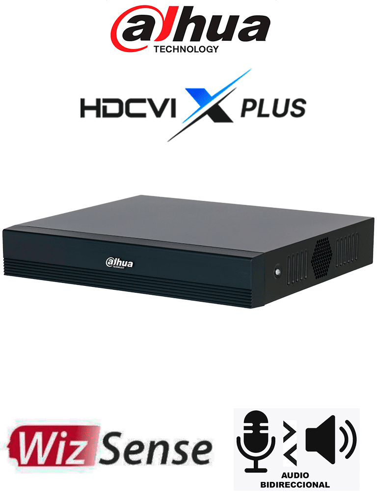 [DH-XVR1B16H-I/T] DAHUA DH-XVR1B16H-I/T - DVR de 16 Canales 5MP Lite con WizSense y H.265+/ HDCVI X PLUS/ Audio Bidireccional en los 16 Canales/Soporta 16 canales + 8 IP, o hasta 24 canales IP/ SMD Plus y Búsqueda Int. de Humanos y Vehículos/Compatible con Dolink Care#DVNU