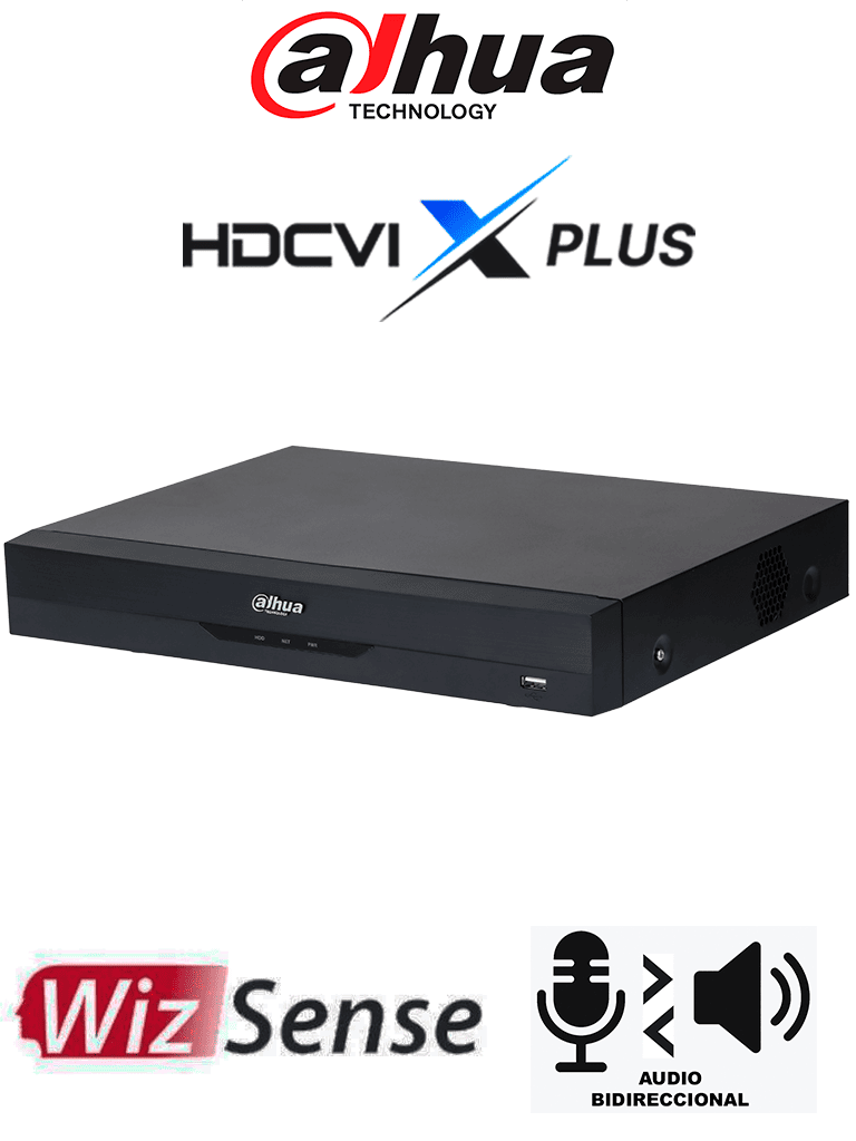 [DH-XVR5108HE-I3/T] DAHUA DH-XVR5108HE-I3/T - DVR de 8 Canales 5MP Lite WizSense/ HDCVI X PLUS/ Audio Bidireccional en los 8 Canales/ H.265+/ 8 Canales +4 IP/ Hasta 12 Ch IP/ 1 Canal de Reconocimiento Facial/ SMD Plus/ Protección Perimetral/ Compatible con Dolink Care #DVNU