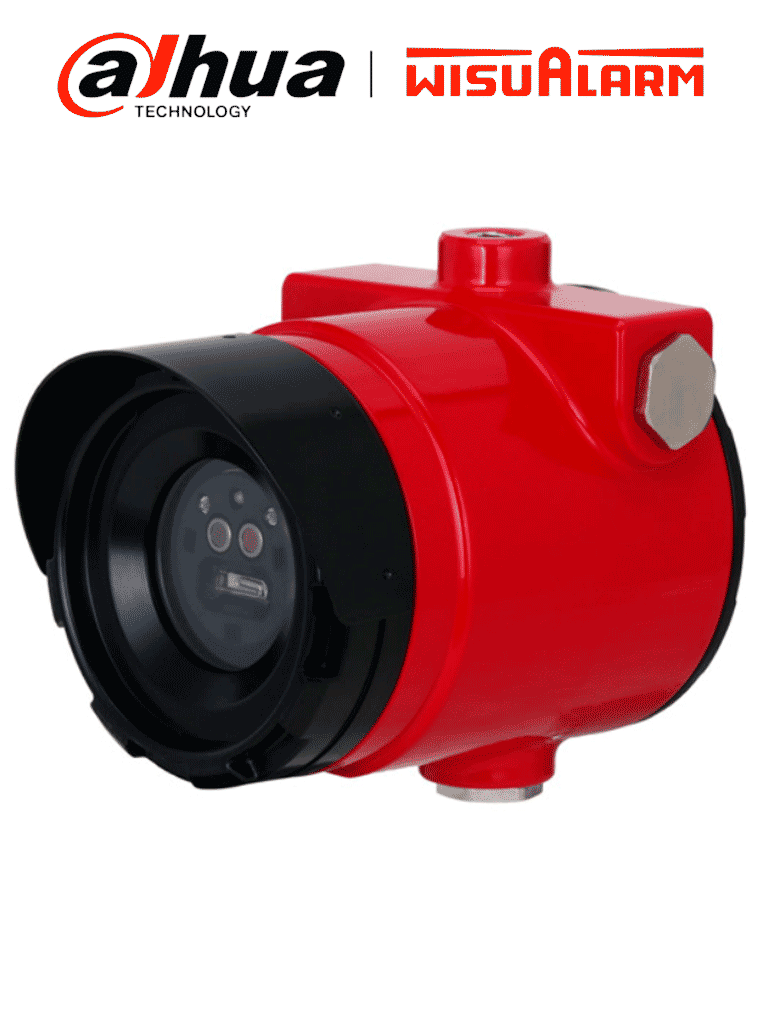 DAHUA DHI-HY-IFUV43DA-EX-GYXF - Detector de flama, Doble tecnología: Infrarrojo y Ultravioleta, RS 485, Salida de relevador, Se puede vincular con NVRs y cámaras, Alta sensibilidad, 24V CD, Algoritmo de procesamiento FFT #LoNuevo #Wisualarm #WL