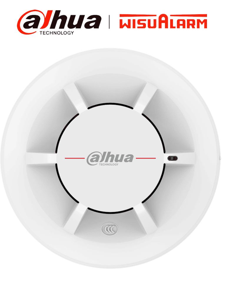 DAHUA WISUALARM DHI-HY-C131-Detector d Humo Fotoelectrico Convencional de 2 Hilos,Alarma visual y audible Con Cámara Fotoelectrica Dual para Detección Eficiente, Cumple con Estándar 54-7:2018,Algoritmo BLC d Ajuste Automático#LoNuevo#Wisualarm #MCI1 #WO
