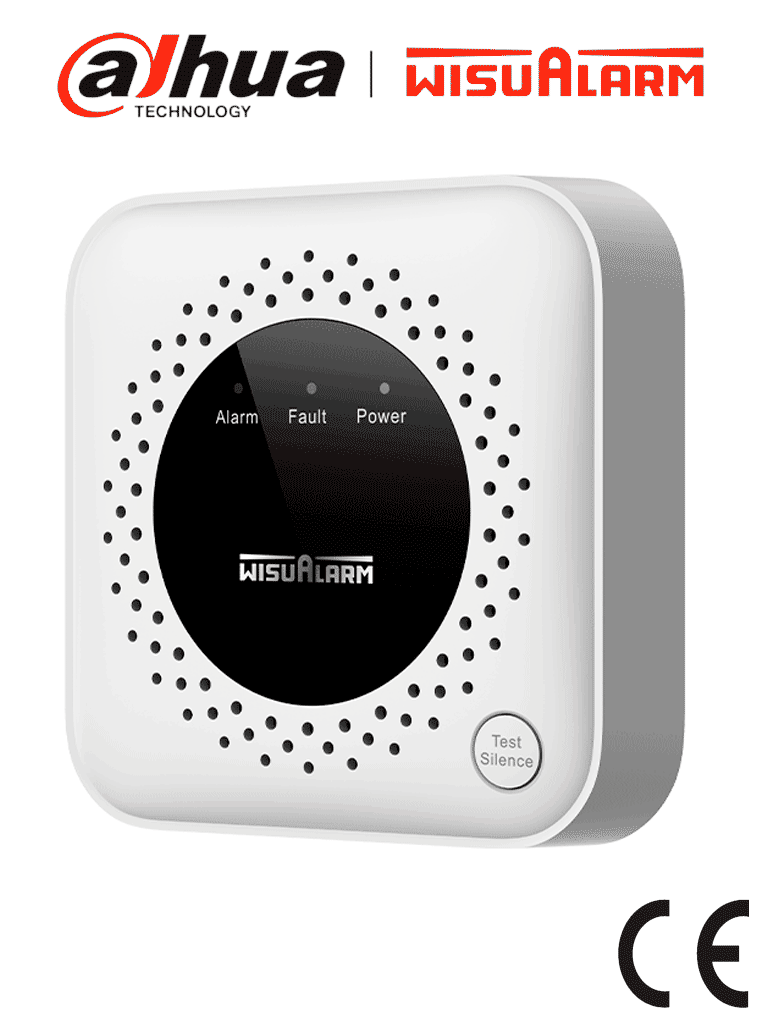 DAHUA WISUALARM DHI-HY-GB40A -Detector de gas propano (C₃H₈) autónomo, sensor de gas catalítico, salida de relevador, salida de válvula, detección de temperatura ambiente, alarma de 70 dB, LED indicadores, certificación CE, #LoNuevo #Wisualarm #BFW
