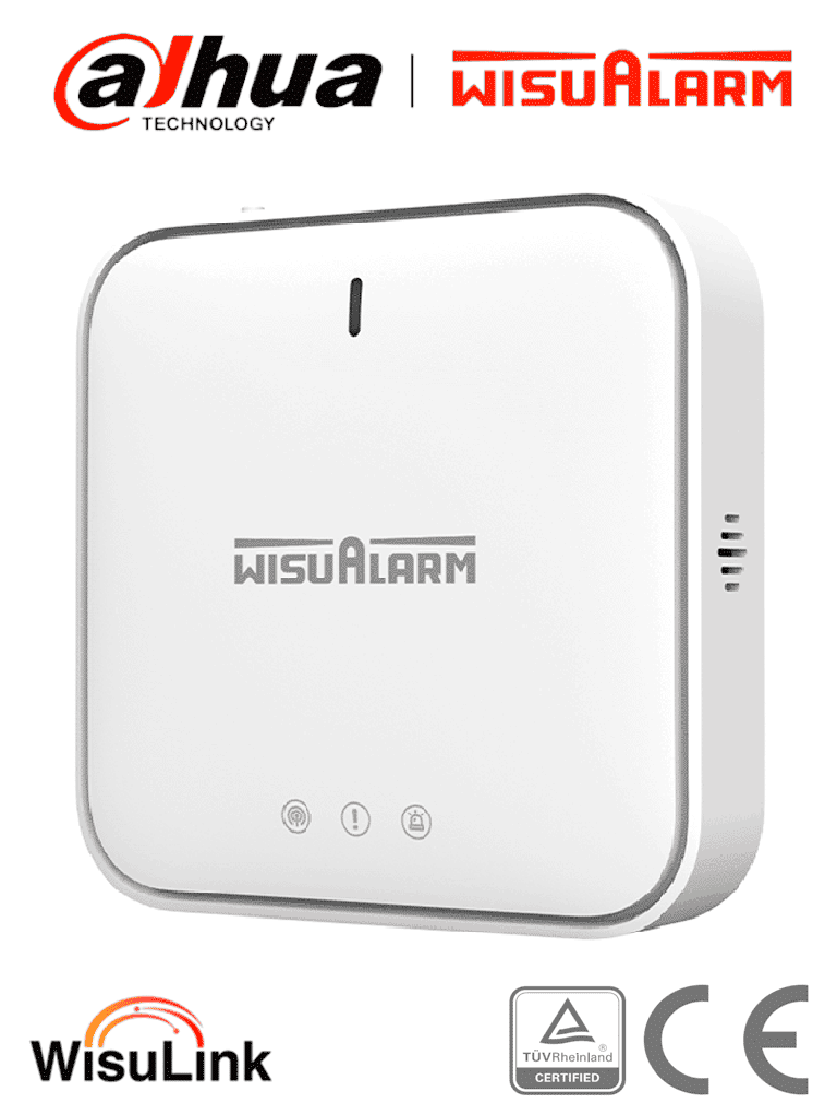 DAHUA WISUALARM DHI-HY-GW01A - Gateway Inalámbrico con comunicación dual Ethernet y WiFi, Cuenta con 4 indicadores LED, Centraliza hasta 24 dispositivos Wisulink para monitoreo a través de la nube, #LoNuevo #Wisualarm #V1 #MCI1 #WR #WO #ANIN