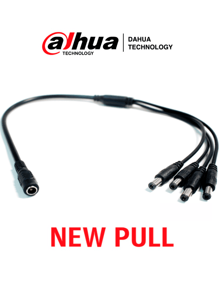 [PULPOKIT] DAHUA PULPOKIT - Divisor de Energía para Camaras / 1 Entrada Hembra/ 4 Salidas Macho/ New Pull (Nuevo sin Caja) #NEWP