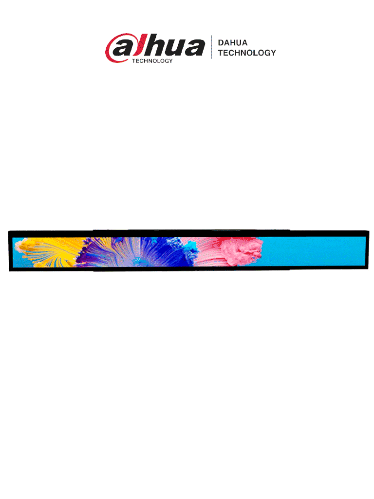[DHI-ESL-L231-02] DAHUA DHI-ESL-L231-02 - Pantalla tipo barra LCD de 23.1" para anaqueles ESL / Publicidad de video / Comunicación WiFi / 1 Puerto USB / Imagen a color / Resolución 1920 x 158 / RoHS / Operación 24-7