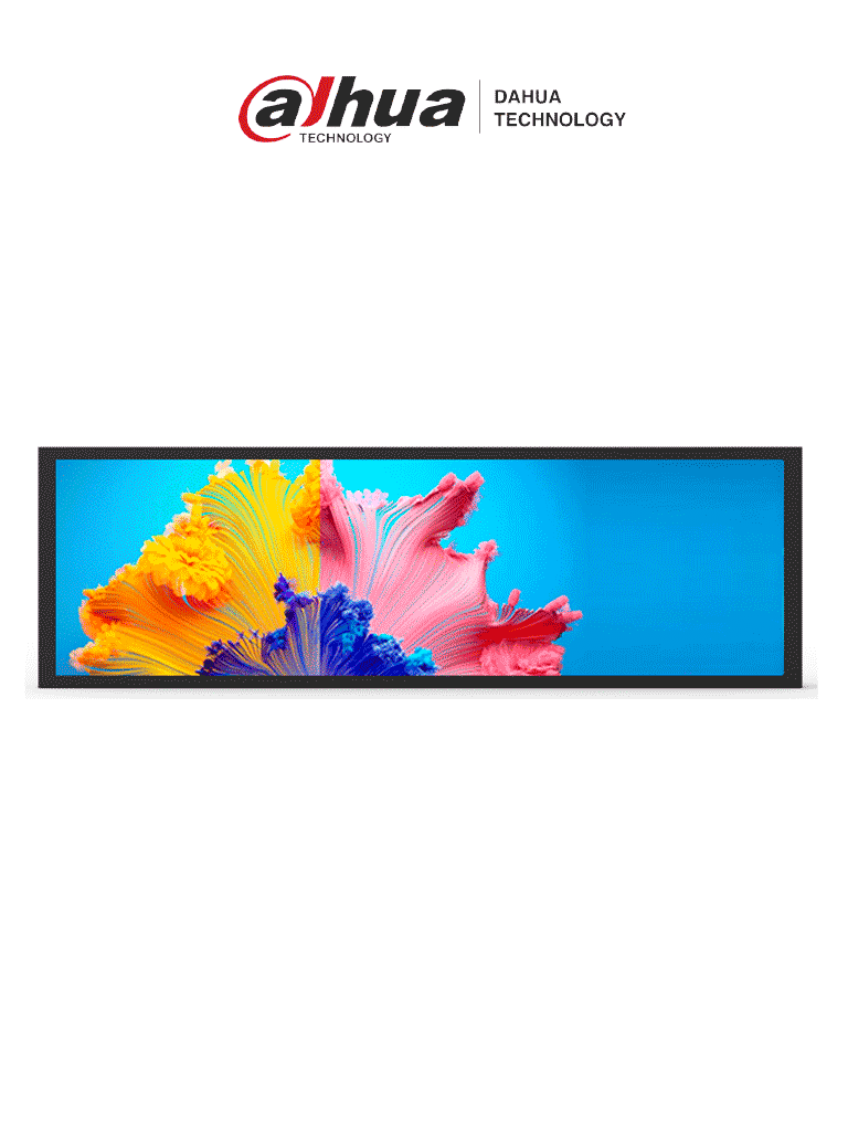 [DHI-ESL-L370-02] DAHUA DHI-ESL-L370-02 - Pantalla tipo Barra LCD de 37" para anaqueles ESL / Publicidad de video / Comunicación WiFi / 2 Puertos USB / /1 puerto HDMI / Imagen a color / Puerto de red RJ-45 /Resolución 1920 × 540 / RoHS / Operación 24-7