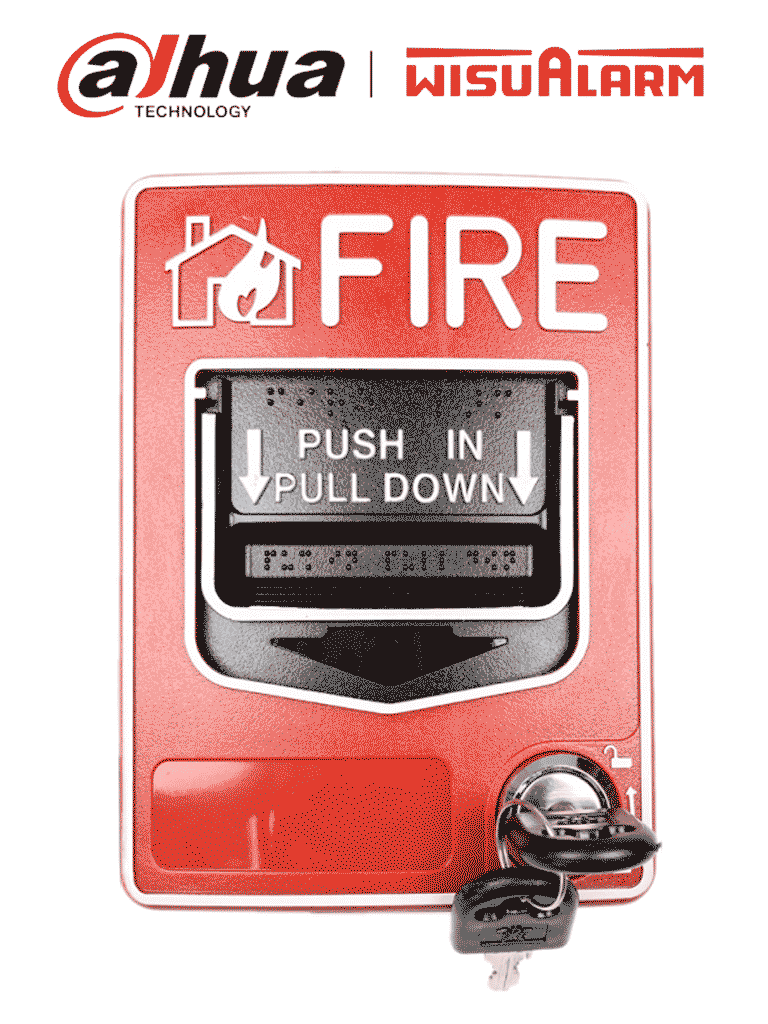 [DHI-HY-C124] DAHUA WISUALARM DHI-HY-C124 - Estación manual con doble acción convencional, 2 Hilos, Certificado CE, 9-28V CD, Fácil instalación #LoNuevo #Wisualarm #EMW