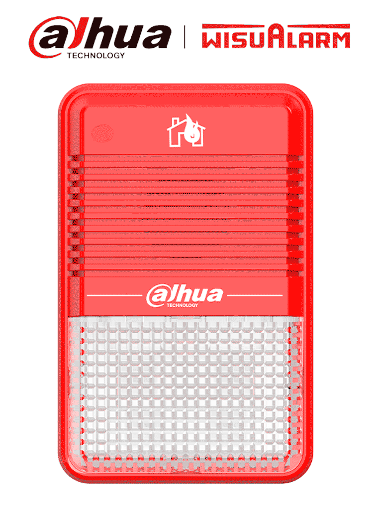 DAHUA WISUALARM DHI-HY-C151 - Estrobo Sirena Convencional de 75 dB(A) a 3 m/ Cumple con Norma: EN54-3:2014,EN54-23:2010 /2 Hilos, #LoNuevo #Wisualarm #MCI1 #WO
