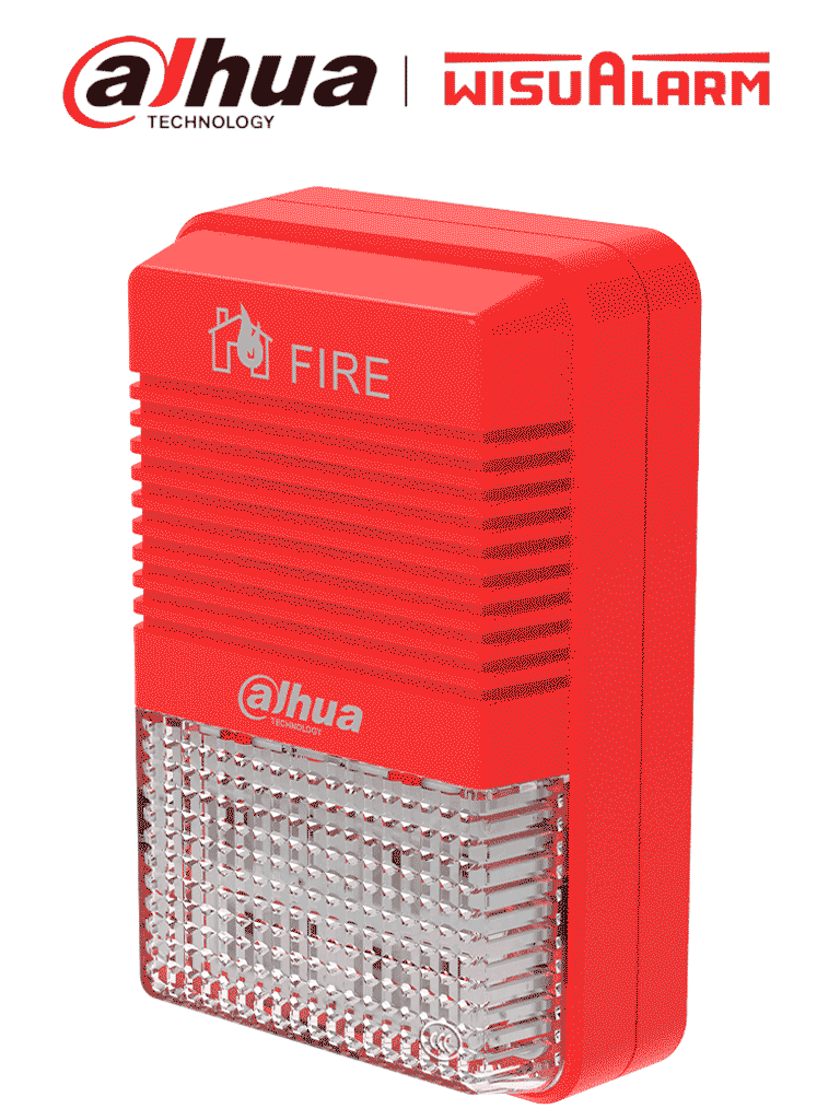 [DHI-HY-1500] DAHUA WISUALARM HY-1500 - Lampara Estroboscópica con Sirena Direccionable/ 2 Hilos/ Volumen de 75 dB–115 dB/ 24V DC/ Cumple Normas: EN54-3, EN54-23/ Microprocesador integrado/ #LoNuevo #Wisualarm