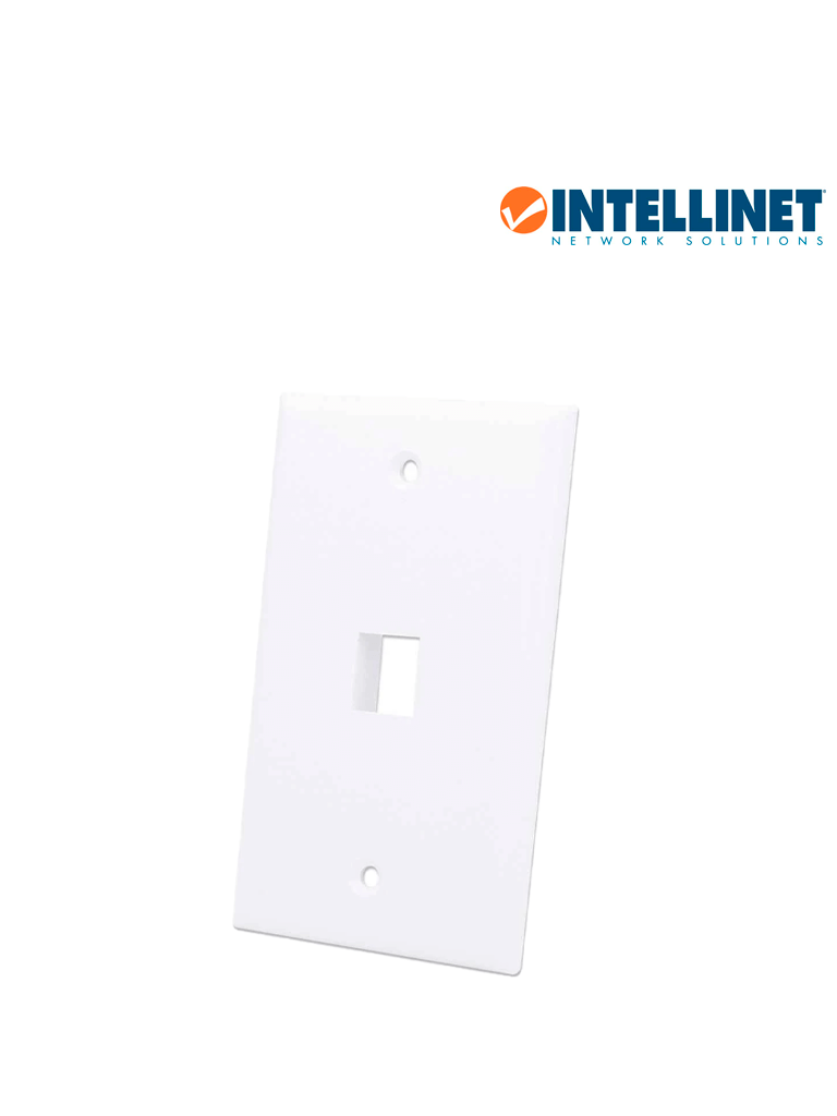 [163286] INTELLINET 163286 - TAPA (FACEPLATE) / 1 PERFORACION / BLANCO