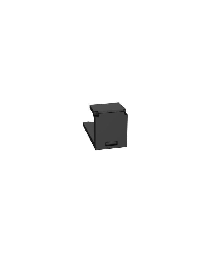 [CMBBL-X] PANDUIT CMBBL-X Módulo vacío Mini-Com™/ Inserto ciego / 1 puerto / Negro / Paquete con 10 piezas