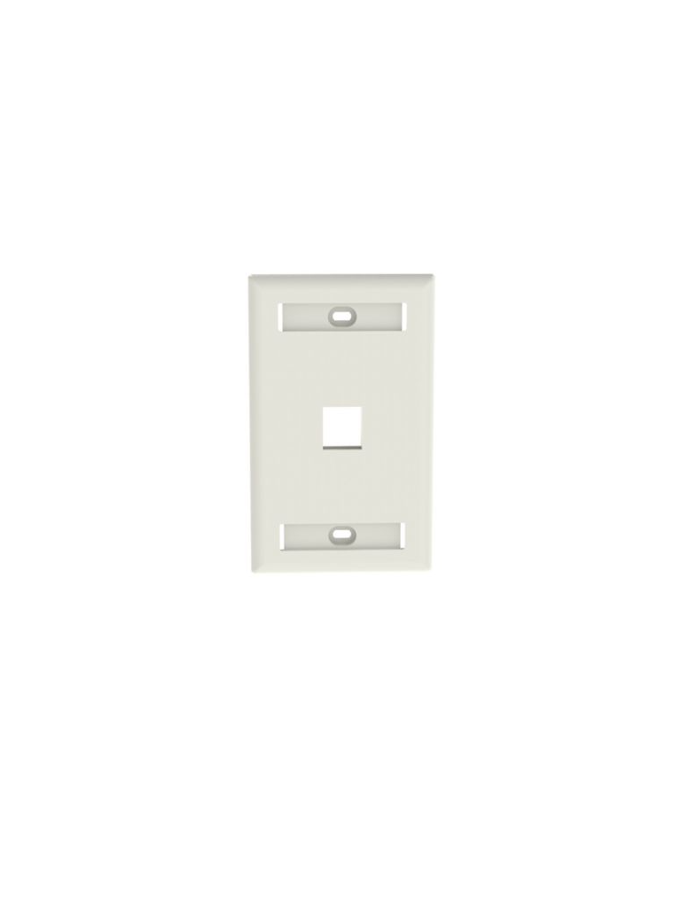 [NK1FWHY] PANDUIT NK1FWHY - Faceplate de pared / 1 puerto / Color Blanco /La placa frontal NetKey™ es compatible con un módulo Keystone