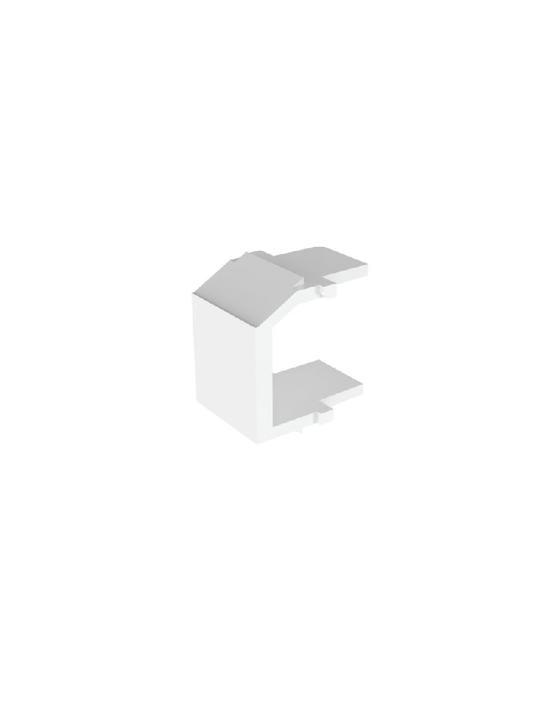 [NKBMWH-X] PANDUIT NKBMWH-X Módulo Keystone vacío NetKey™ / 1 puerto / Blanco / Inserto ciego / Paquete con 10 piezas