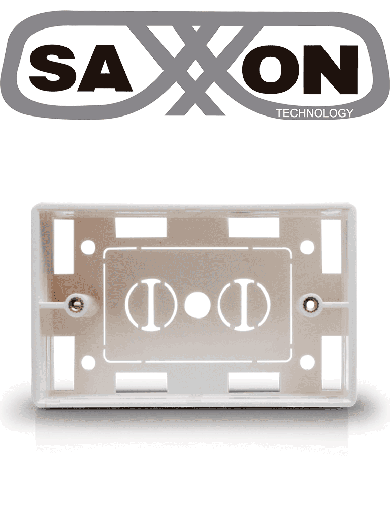 [A164-BWHITE] SAXXON A164B - Caja para placa de pared / Usos multiples / Color blanco