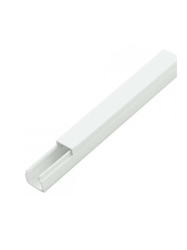[SBE-1112] SBE TECH SBE-1112 - Canaleta plástica / PVC / Una vía / Alto 1.1 cm, Ancho 1.2 cm, Largo 2 metros