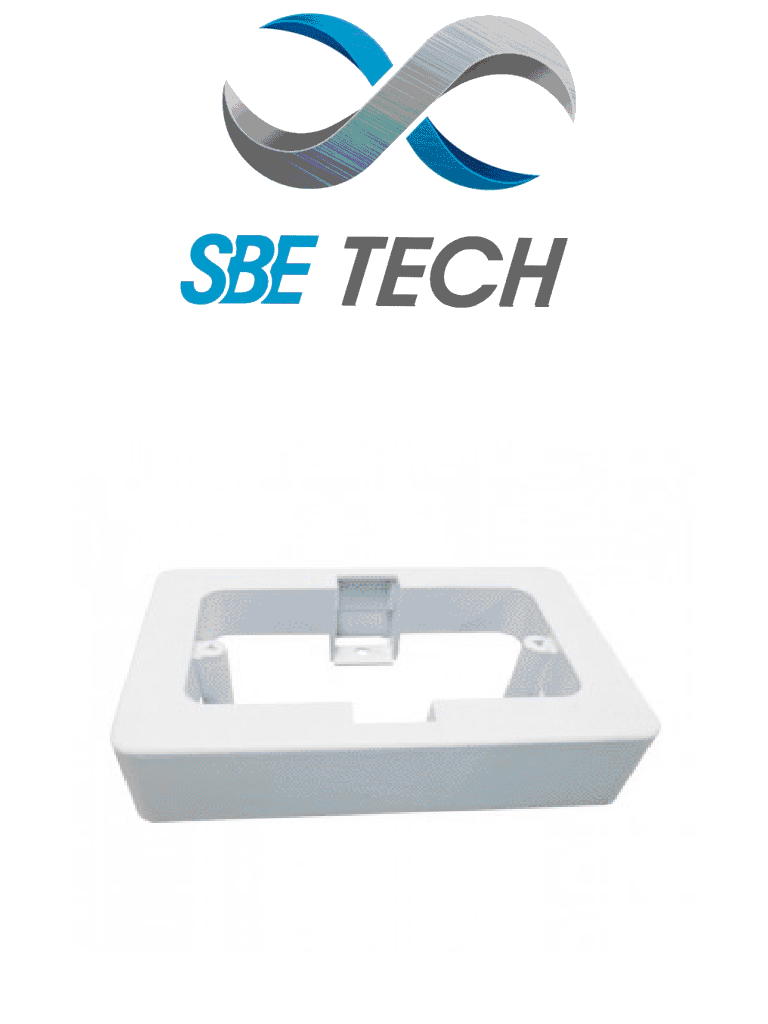 SBE TECH CUNIV - Caja universal de PVC / 2X4 / Gama económica / Fácil instalación/ Fácil limpieza
