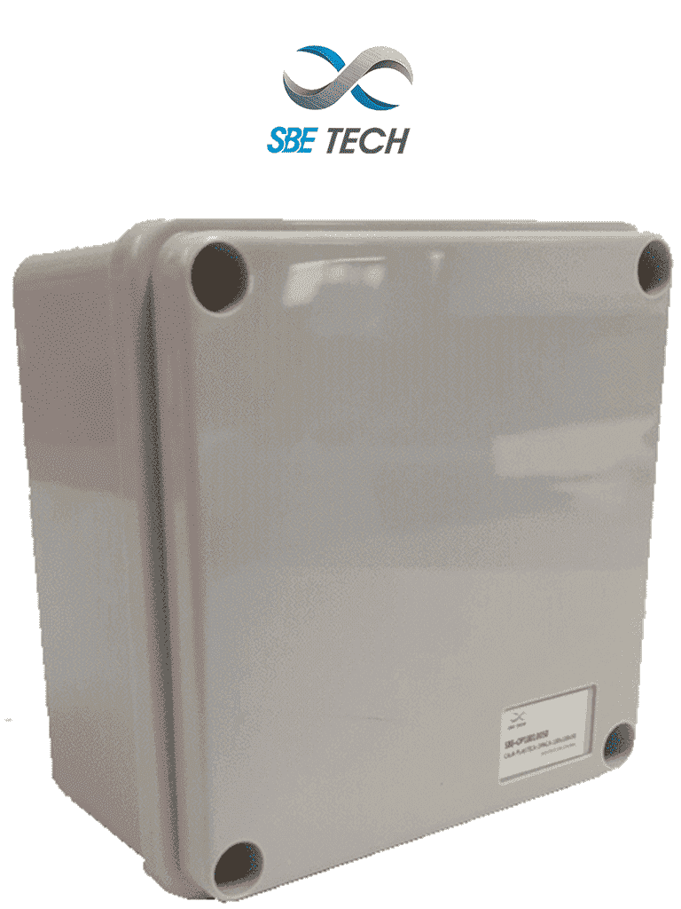 SBE TECH OP10010080 - Caja plástica con tapa opaca de 10x10x8 cm multiusos con grado de protección IP66, fabricada en material autoextinguible y resistente a la abrasión