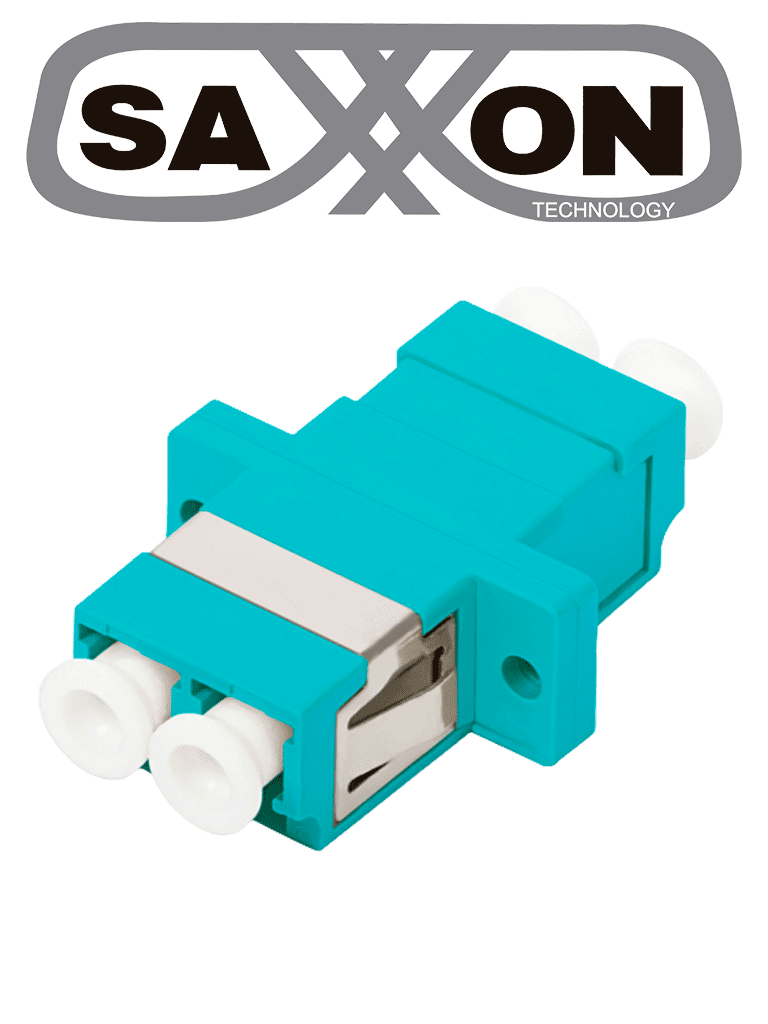 SAXXON JALC3CD - Adaptador unitario de fibra / Para LC / OM3 / AQUA / Duplex #buenfinsaxxon