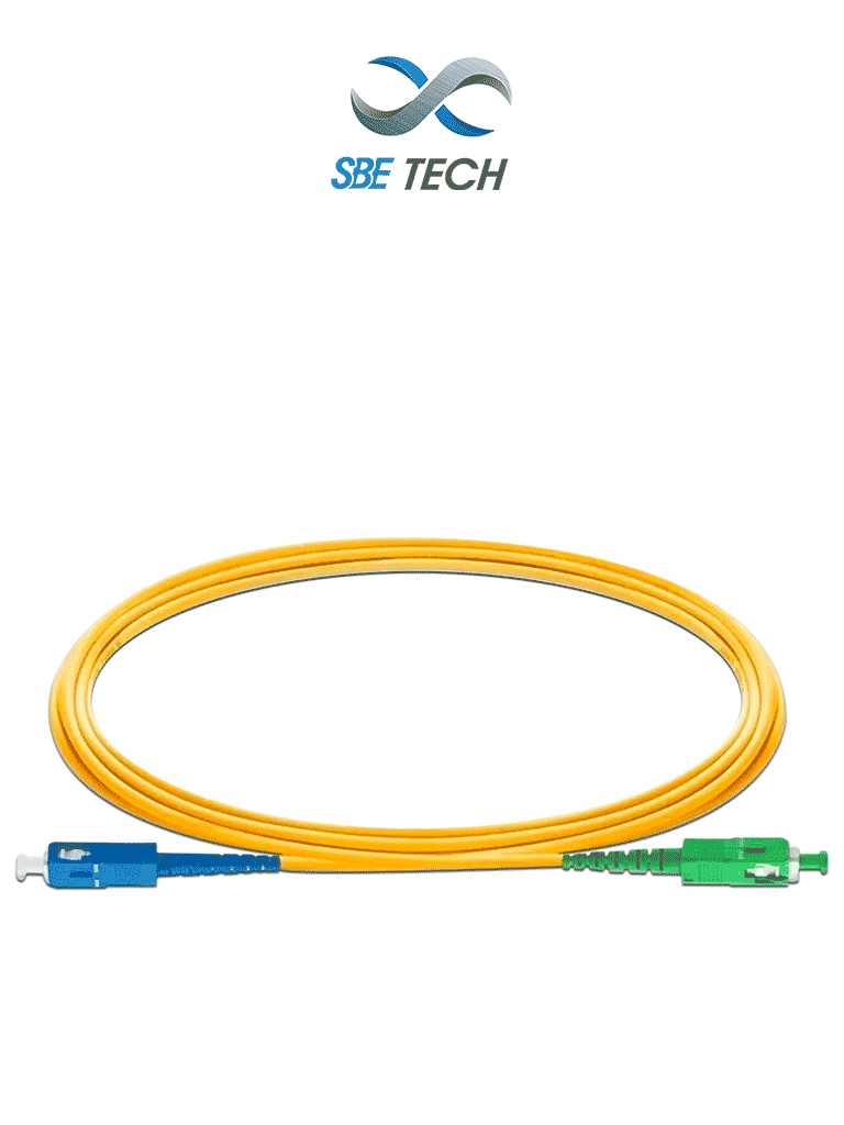 SBE TECH SBE-JUMSCSCAPC2MSM - Jumper SC/UPC a SC/APC, monomodo de 2 metros