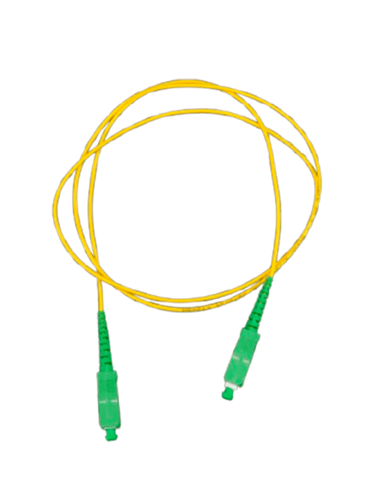 TCE - LMN-FO-SCA-SCA-01 - Jumper SC-SC Monomodo / APC / Simplex 2 mm / 1 metro / Amarillo #FO