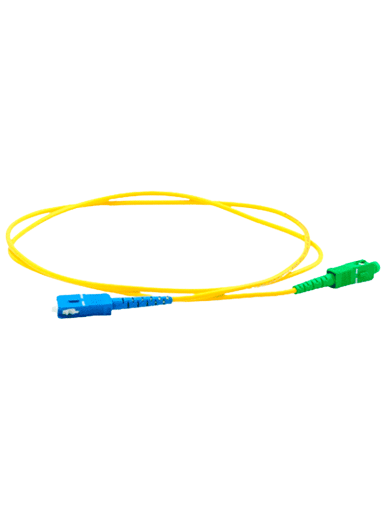 TCE - LMN-FO-SCU-SCA-02 - Jumper SC UPC-SC APC Monomodo / Simplex 2 mm / 2 metros / Amarillo #FO