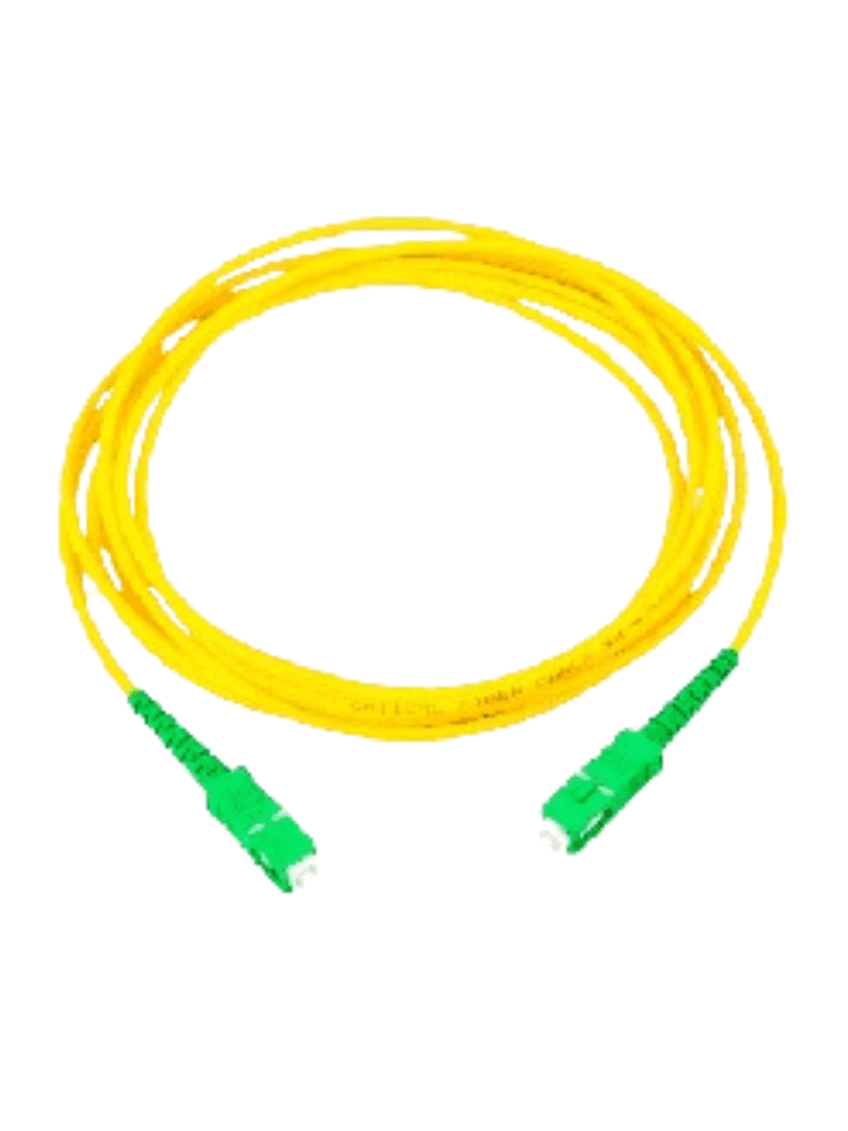 TCE - LMN-FO-SCA-SCA-03 - Jumper SC-SC Monomodo / APC / Simplex 2 mm / 3 metros / Amarillo #FO