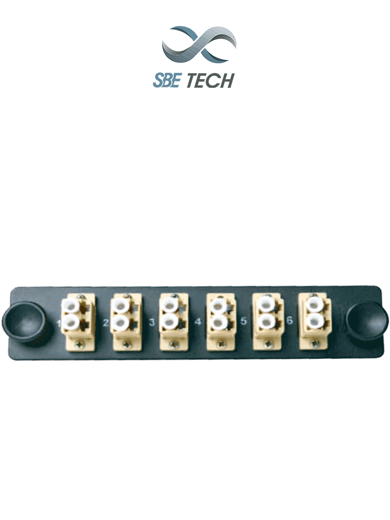 [SBE-6LC] SBE TECH SBE-6LC - Placa con 6 acopladores LC dúplex multimodo