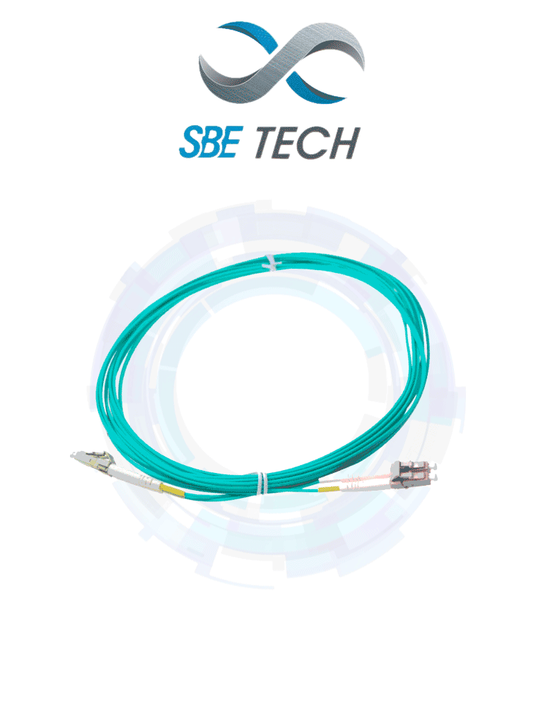 [SBE-JUMLC-LC-2M50] SBE TECH SBE-JUMLC-LC-2M50 - Jumper multimodo LC-LC / Tipo 50/125µm OM4 / Conector plastico / Tipo LC-LC duplex / 2 Fibras / Forro PVC con retardante a flama / Férula de cerámica de zirconia