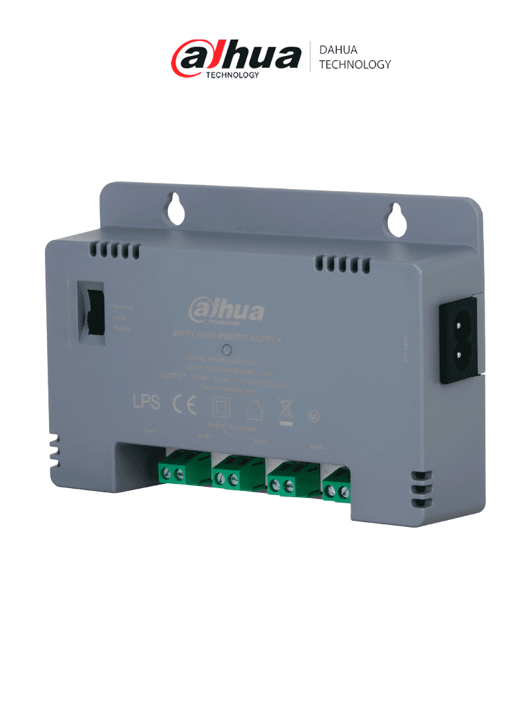 [DH-PFM344D-4CH-US] DAHUA DH-PFM344D-4CH-US - Fuente de Poder de 12 vcd/ 2 Amperes/ Para 4 Cámaras/
