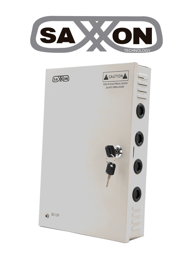 SAXXON SX30A18CH - Fuente de Poder Profesional 12 VCD / 30 Amperes / 18 Canales / 1.6 Amperes por Canal / Protección contra Sobrecargas / Led Indicador de Funcionamiento / Con Switch 110/220V #FuenteSAXXON