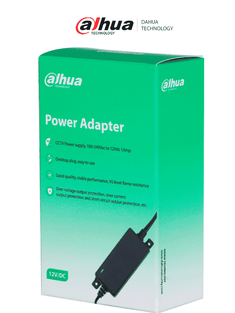 [DH-PFM325D-1210US] DAHUA DH-PFM325D-1210US - Fuente de Poder Regulada de 12 Vcc 1 Amper. Ideal para cámaras de CCTV, con protección térmica avanzada y LED indicador de funcionamiento, garantiza un rendimiento estable y seguro.