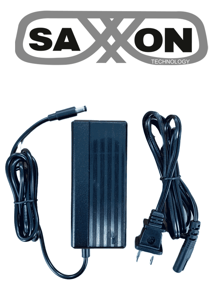 SAXXON KA3602A1203000P - Fuente de Poder Regulada / Alimentación 12 Vcc 3 Amper / Conector Macho / Voltaje de Entrada: 100-240V / Ideal para Cámaras de CCTV, Controles de Acceso y Asistencia / #TVCSAX