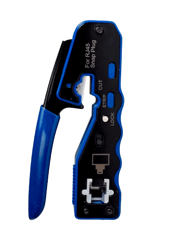 TCE LN-NET-EP670 - Herramienta de Corte y Terminado para Plugs Pass Through RJ45, Acero al Carbón, Mango Ergonómico ABS + TPR.#NUEVO1M