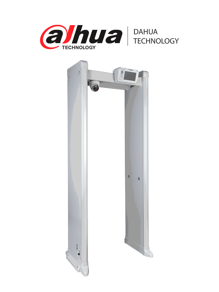[DHI-ISC-D718-TNS2] DAHUA DHI-ISC-D718-TNS - Arco Detector de Metales de 18 Zonas con Medición de Temperatura/ Pantalla de 7 Pulgadas/