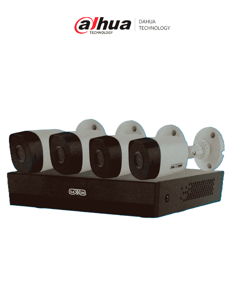 [SUA-KIT/XVR1E04-I/4-B10P-0280B] SAXXON SUA-KIT/XVR1E04-I/4-B10P-0280B - Kit de 4 Canales HDCVI/ Cámaras B10P de 1MP 720P/ Lente de 2.8mm Con Apertura de Hasta 100°/ Grabador de 4 Canales con Detección de Movimiento Inteligente/ Entradas y Salidas de Audio/ #LoNuevo #GSA #VolSX