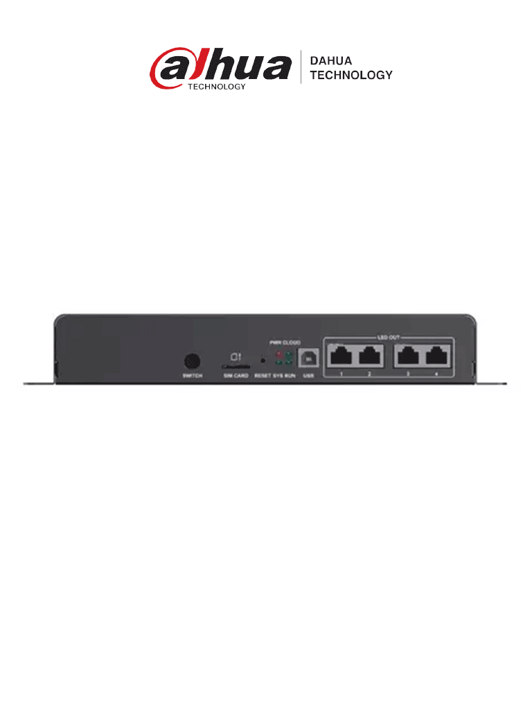 [TB60] DAHUA TB60 Controlador para panel LED con 4 puertos de red, soporta hasta 2.3 millones de píxeles. Ideal para una visualización impecable, permite conmutación síncrona y asíncrona, asegurando flexibilidad y precisión en la gestión de contenido.