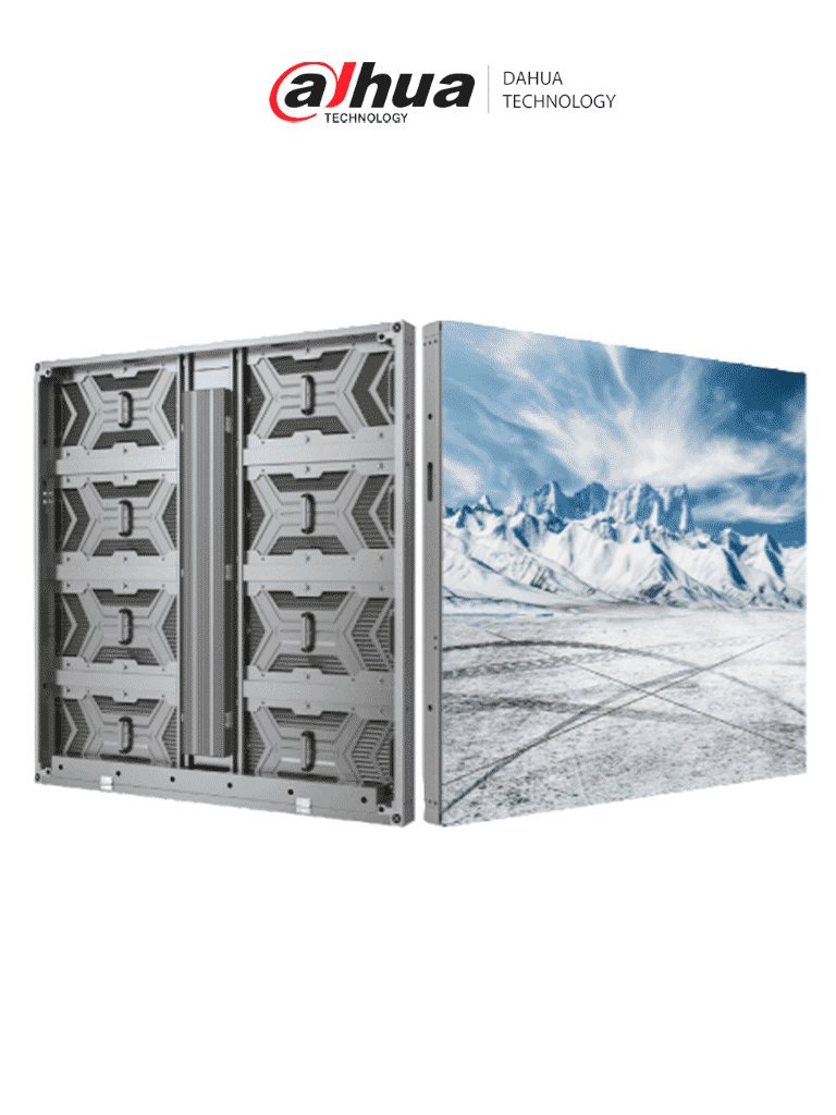 DAHUA DHI-PHGOA10-FC - Gabinete LED Pitch 10mm/ SMD/ Gabinete de Aluminio 1x1 Metro/ Resolución 96x96/ 8000 Nits/ Mantenimiento Frontal y Trasero/ IP65/ Ahorro de Energía/ #DIS