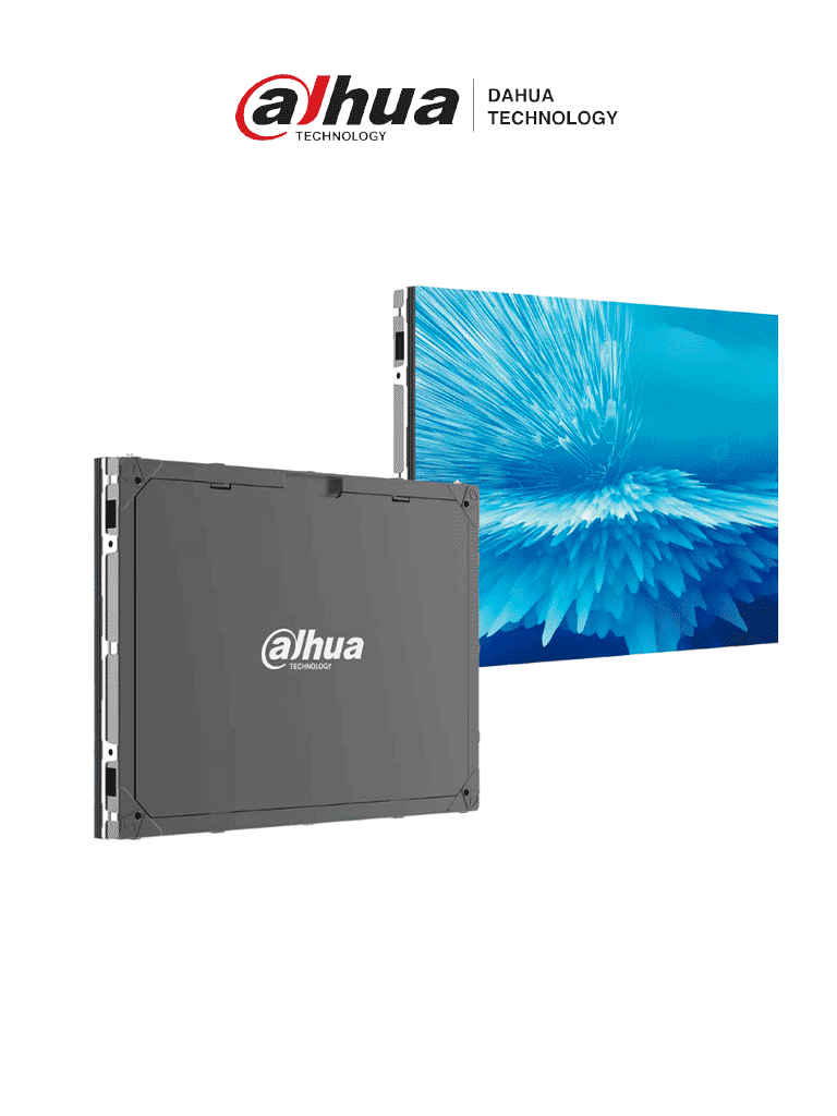 [DahuaDHI-PHEIA1.8-THGabiete] Dahua DHI-PHEIA1.8-TH Gabinete con módulos led SMD Pitch 1.8 ideal para interiores, 800 nits de brillo. Ofrece mantenimiento frontal y trasero, estructura de aluminio duradera, y dimensiones de 640x480 mm