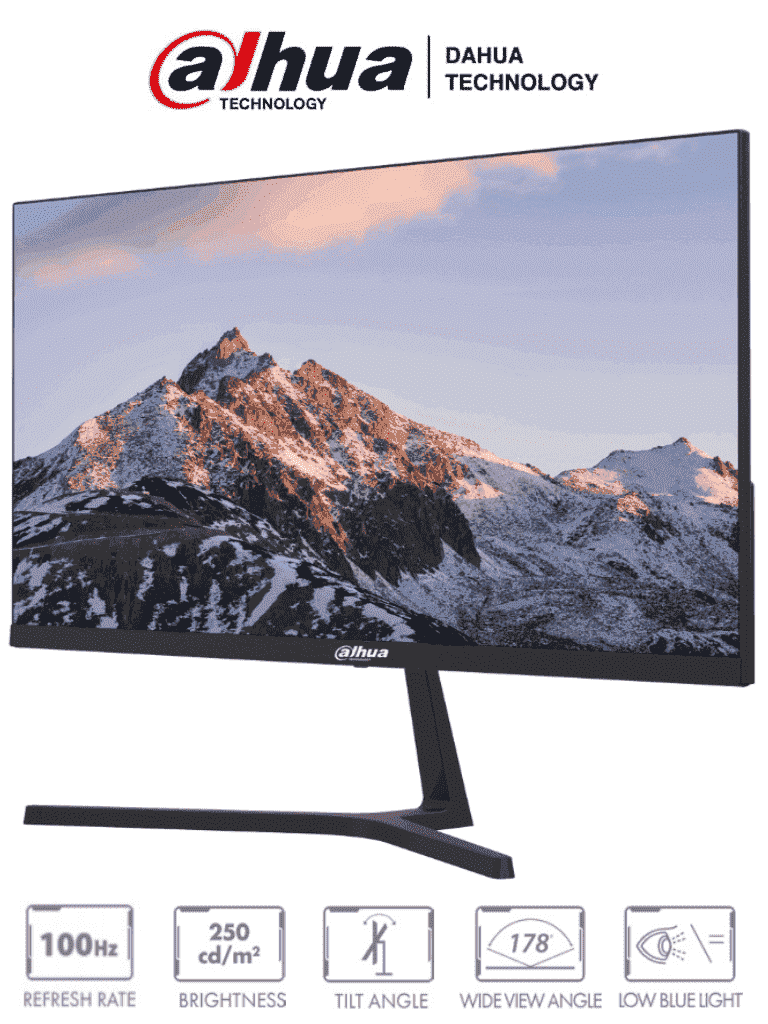 DAHUA DHI-LM27-B200S Monitor de 27 Pulgadas/ Full HD/ Especial para Videovigilancia/ Ideal para trabajo 24/7/ Marco Ultra Delgado/ Angulo de 178 Grados de Visualización/ Entrada HDMI&VGA/ VESA/ Bajo consumo de energía #MonitorDahua #GAMER