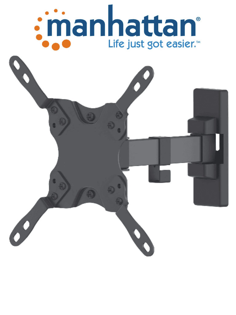[461399] MANHATTAN 461399 - Soporte para Pantalla de 13 a 42 Pulgadas/ 20 Kg de Carga/ Brazo Articulado/ Distancia a la Pared de Hasta 19 cm/ Acero/ VESA/ 75/ 100/ 200x100/ 200/#I&MBFIN