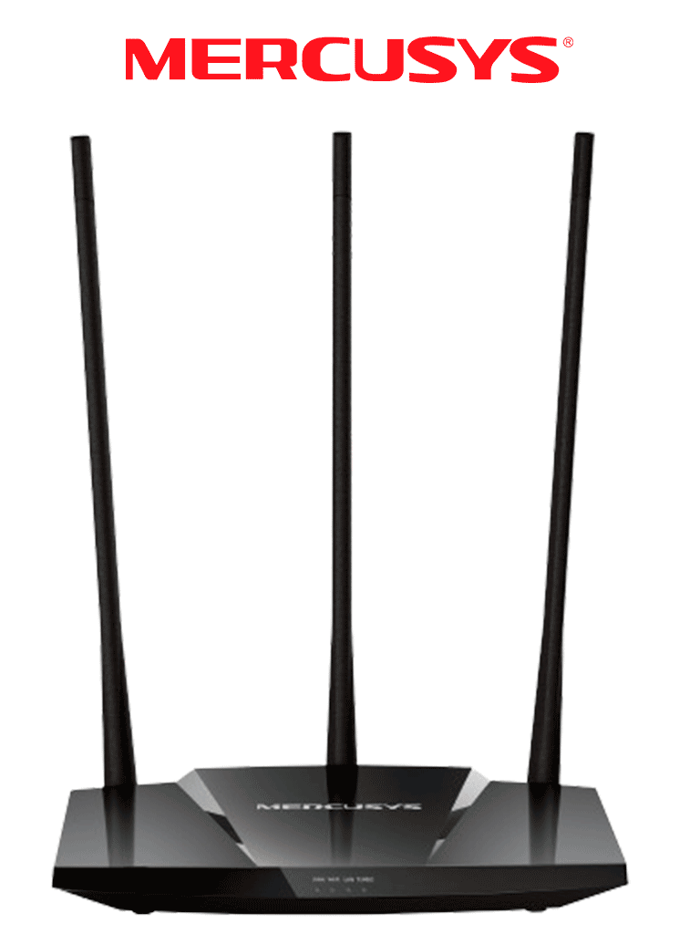 MERCUSYS MW330HP - Router inalámbrico N de alta potencia, velocidad de 300 Mbps en 2.4 GHz, con 1 puerto WAN Fast Ethernet y 3 puertos LAN Fast Ethernet. Ofrece cobertura ampliada de WiFi con 3 antenas de 7 dBi y función de control parental. #O3