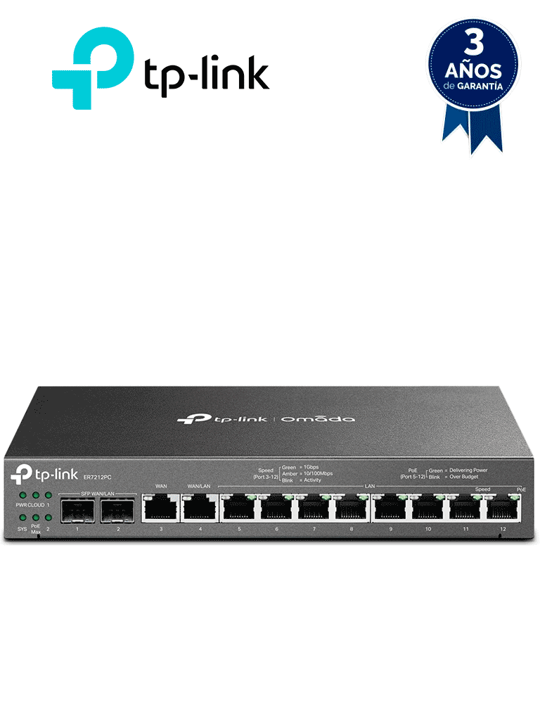 TP-LINK - ER7212PC / Router Omada VPN / 3 en 1 Gigabit VPN Router #TP9