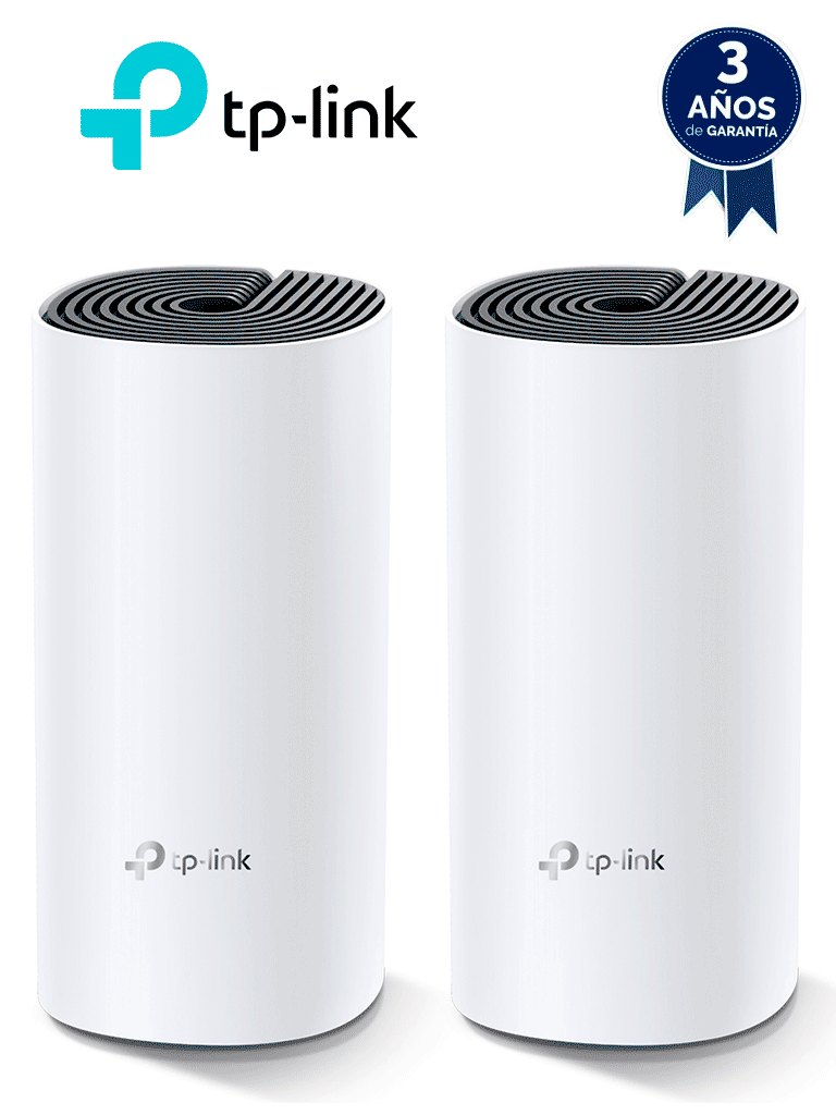 TP-LINK Deco M4(2-pack) - Kit de 2 routers inalámbricos MESH para interior y hogar de doble banda Wi-Fi 5 AC1200 Mbps, con 2 puertos Gigabit WAN/LAN, 2 antenas internas y administración mediante la app Deco (iOS, Android). (2 piezas) #TP9