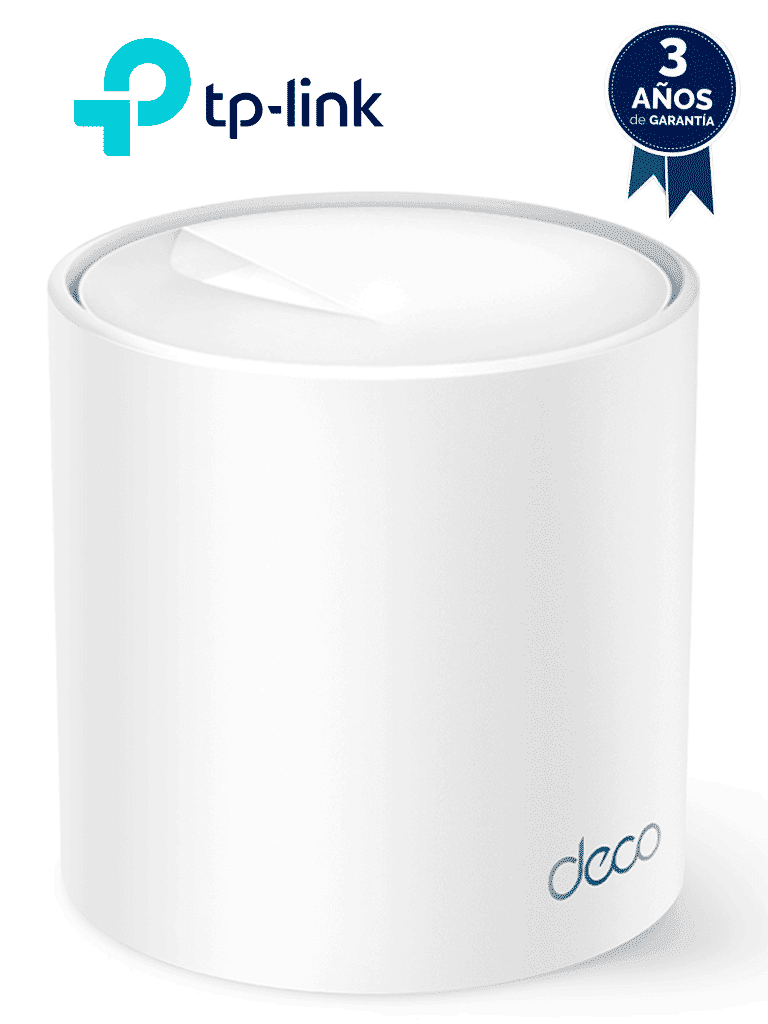 TP-LINK Deco X10(1-pack) - Ruteador Inalámbrico Mesh/ Ideal para Señal WiFi en Casas / WiFi 6/ Velocidad #BF2024de Hasta 1201 Mbps en Frecuencia de 5GHz y 300Mbps en 2.4GHz/ Tecnología de Conexión MU-MIMO y OFDMA/ Protección Mediante Control Parental#BF20