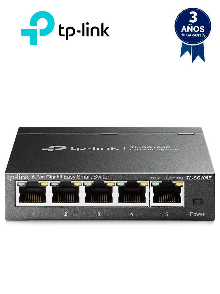 [TL-SG105E] TP-LINK - TL-SG105E - Switch 5 puertos Gigabit RJ45