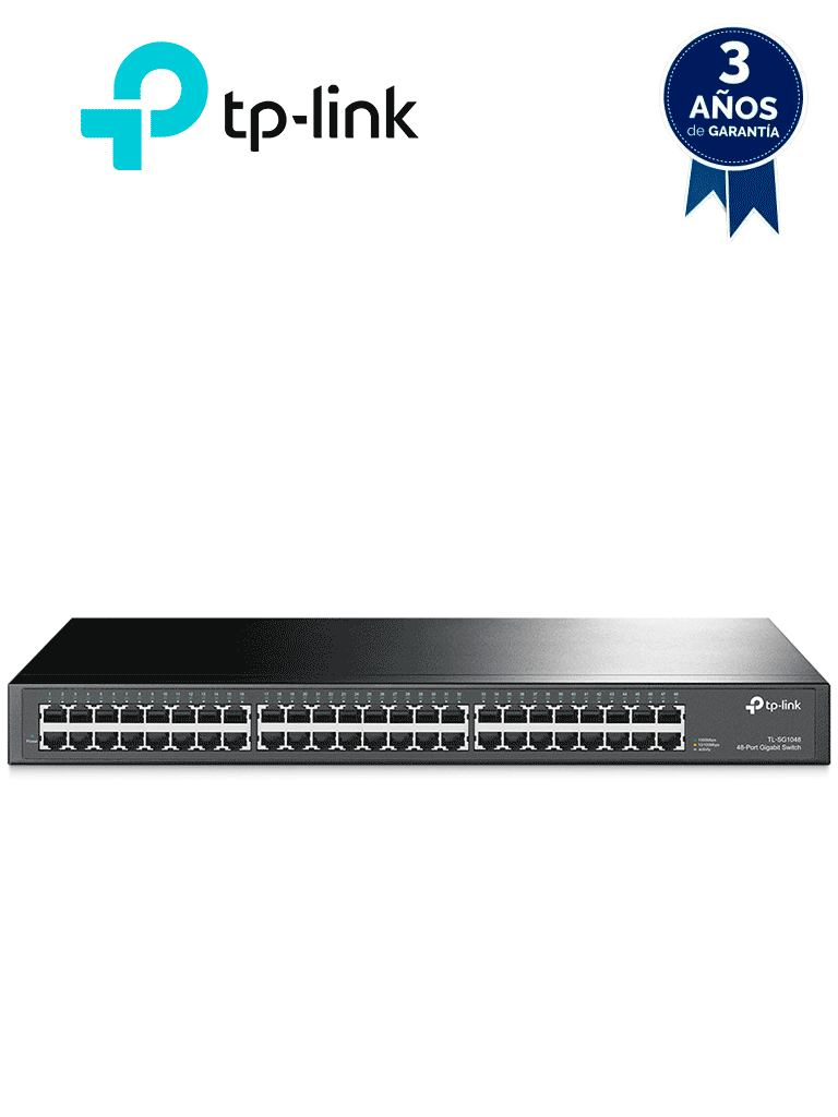 [TL-SG1048] TP-LINK TL-SG1048 - Switch Gigabit no administrable de 48 puertos 10/100/1000 Mbps.