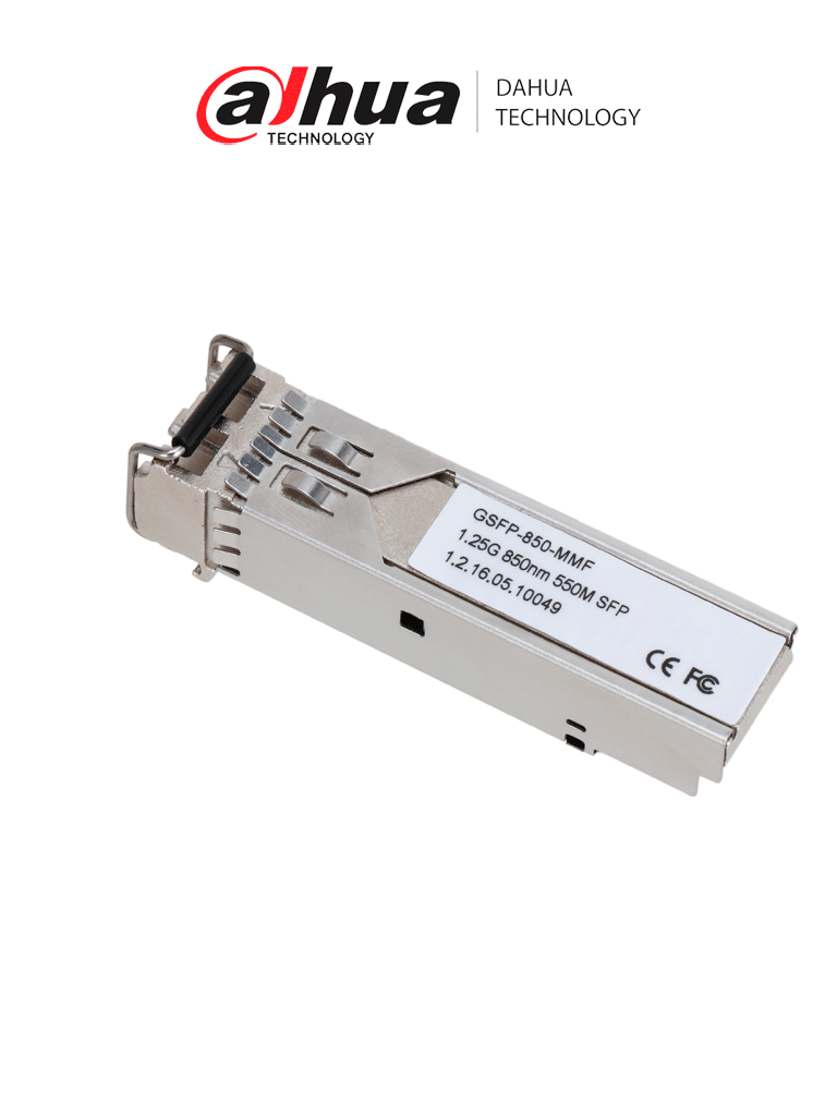 [GSFP-850-MMF] DAHUA GSFP-850-MMF Módulo óptico Gigabit/ Doble fibra multimodo/ Puerto LC/ 850 nm de envío y 850 nm de recepción/ Distancia de transmisión hasta 550 m