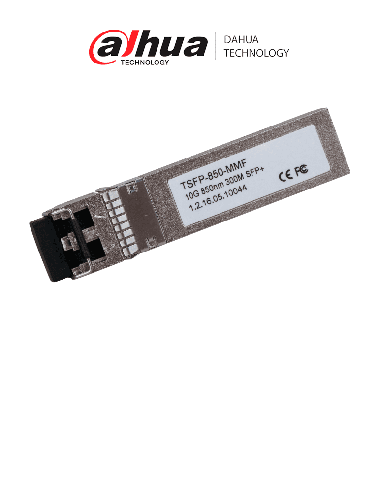 [TSFP-850-MMF] DAHUA TSFP-850-MMF Módulo de Fibra Óptica Doble fibra multimodo/ Puerto LC / 850 nm de envío y 850 nm de recepción/ Distancia de transmisión hasta 300 m
