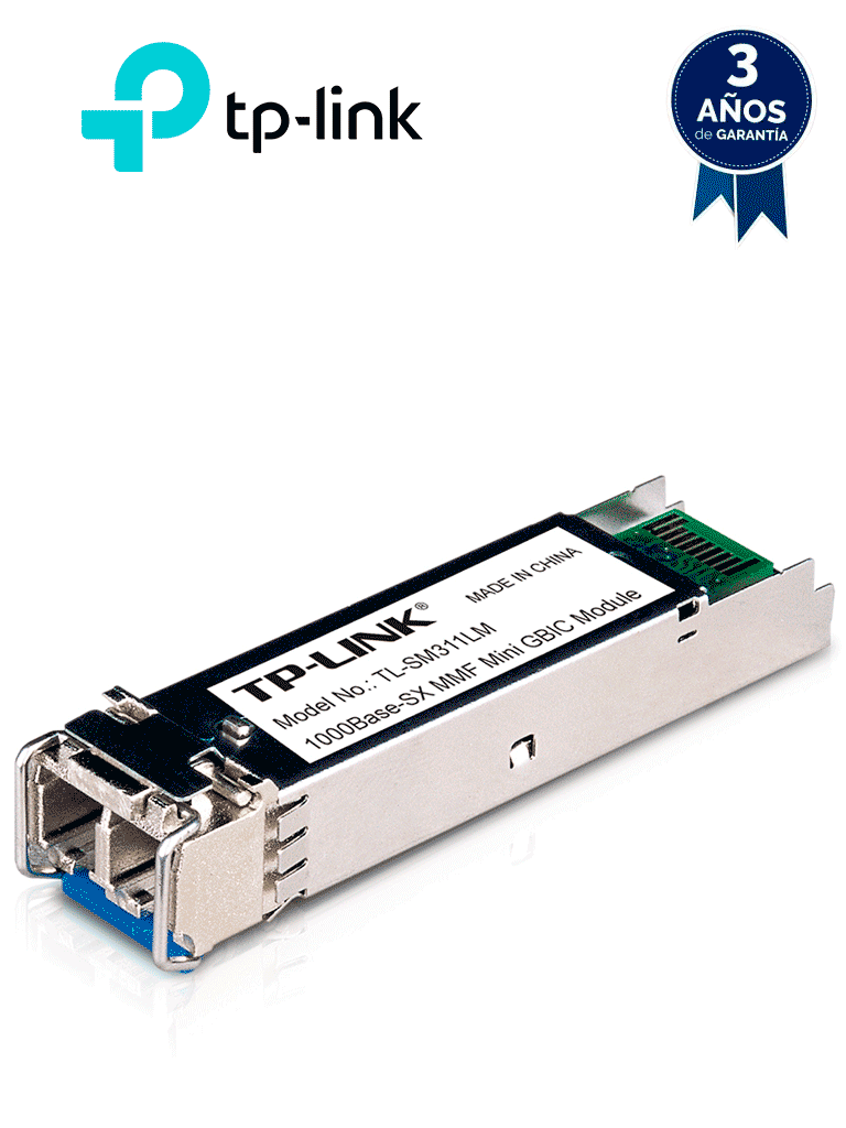 [SM311LS] TP-LINK TL-SM311LS - Transceptor mini-GBIC SFP Duplex Monomodo 1GBase con alcance de 20 km y conector LC.