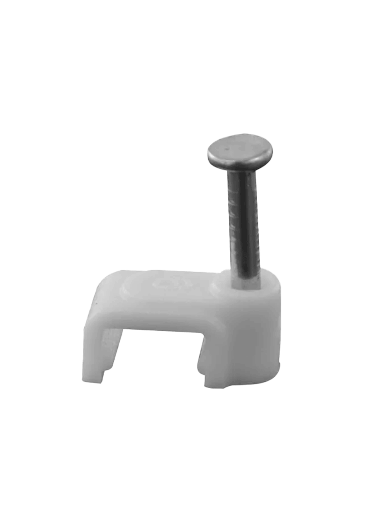 [LMG-NCC-5mm-GYQ50] TCE LMG-NCC-5mm-GYQ50 - Grapa cuadrada de pared / medida interna 5 mm / Altura 6 mm / Color gris / Bolsa de 50 piezas#GRAPA