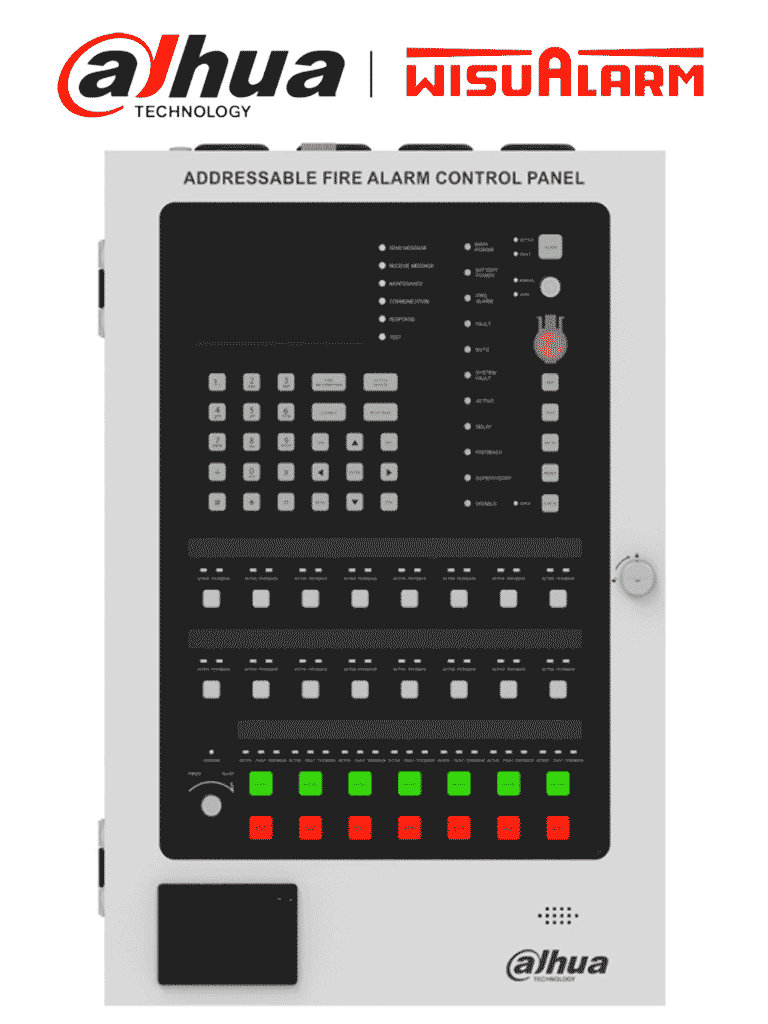 [DHI-HY-1025] DAHUA WISUALARM DHI-HY-1025 - Panel de Detección de Incendio Direccionable, 500 dispositivos, Cuenta con Impresora, Pantalla LCD 4.3" (480x272), Protección contra cortocircuito, circuito abierto y sobrecorriente, Largo Historial de Eventos